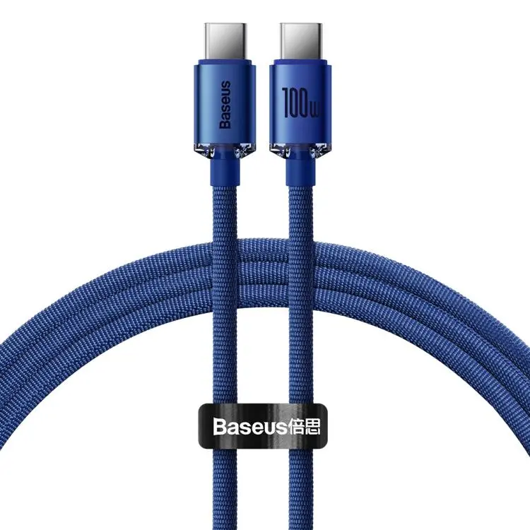 Baseus Crystal Shine Series Fast Charging Cable Type-C to Type-C 100W Cable, Length