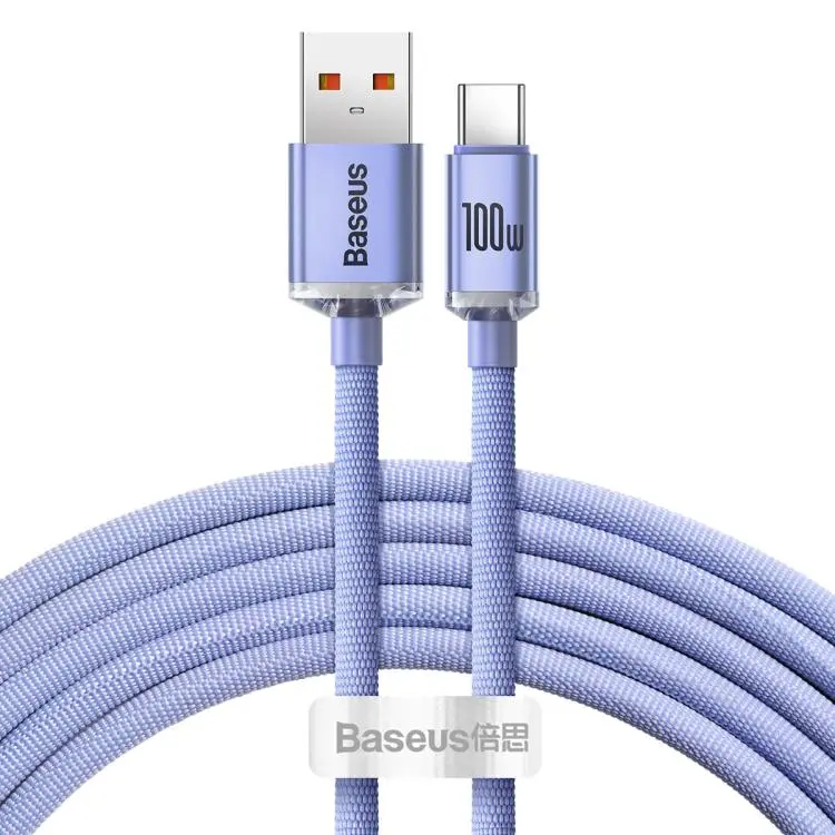 Baseus Crystal Shine Series Fast Charging Cable USB to Type-C 100W Cable, Length