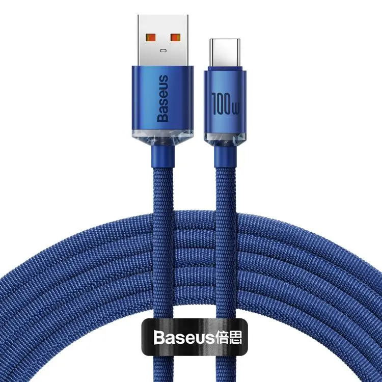 Baseus Crystal Shine Series Fast Charging Cable USB to Type-C 100W Cable, Length
