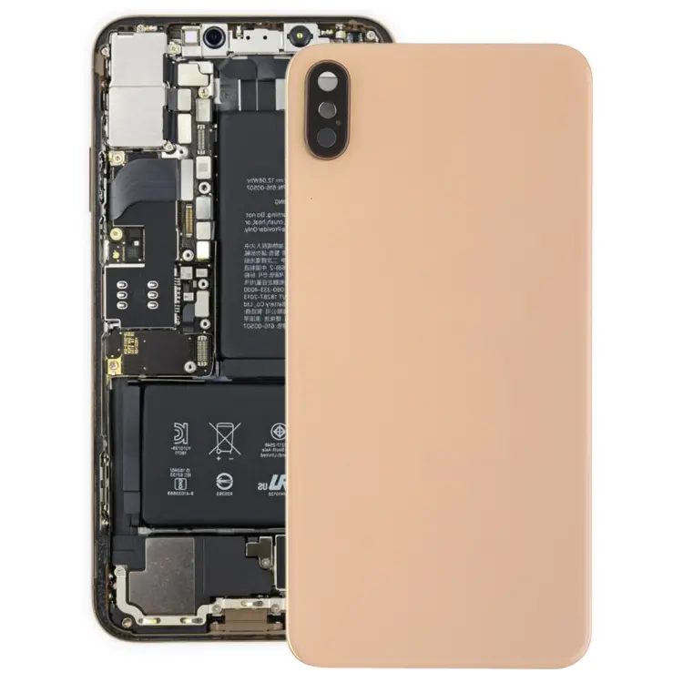 Battery Back Cover with Back Camera Bezel & Lens & Adhesive for iPhone XS Max(Gold)