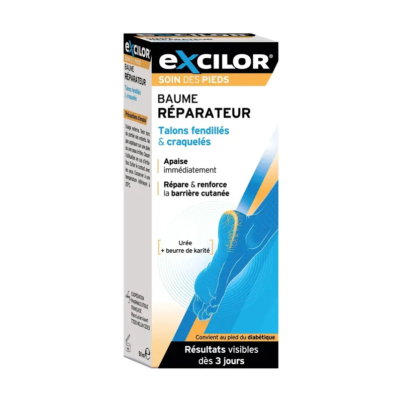 Baume réparateur talons 50 ml - Excilor