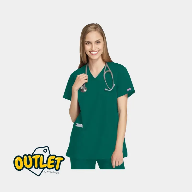 Bayonne - Tunique médicale effet cache-coeur - Femme - 72 cm - Cherokee - Fin de série