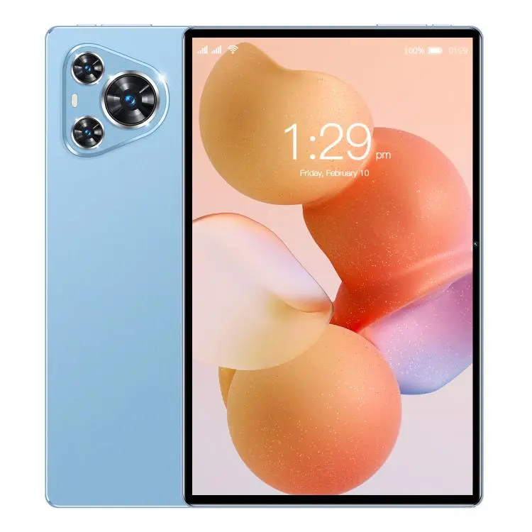 BDF P70 10.1 inch 4G LTE Tablet PC, 8GB+256GB, Android 10 MTK6750 Octa Core, Support Dual SIM, EU Plug (Blue)