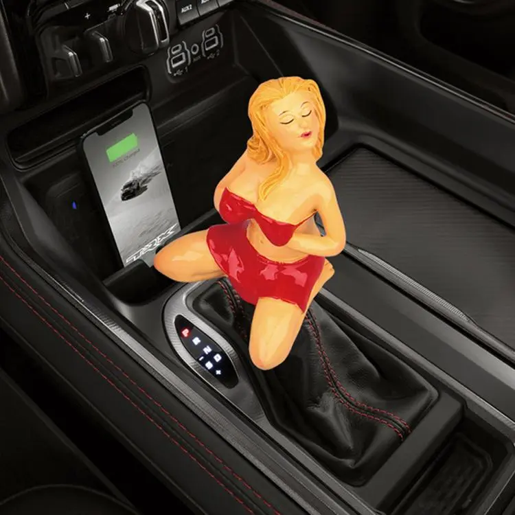 Beautiful Female Model Car Manual Gear Shift Knob(Red)