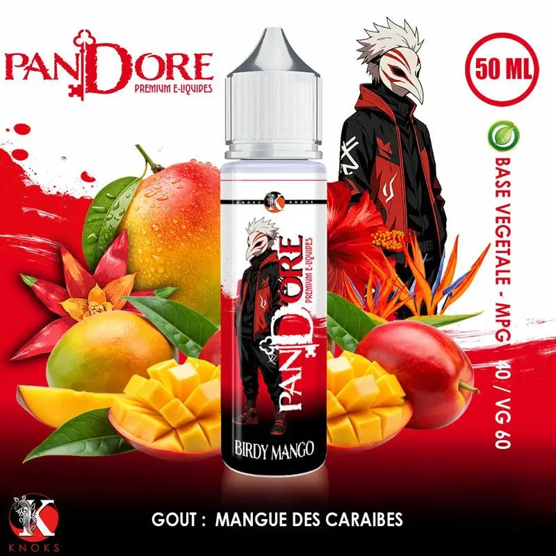 Birdy Mango 50ml Pandore - Knoks - Mangue Extra Frais 0mg