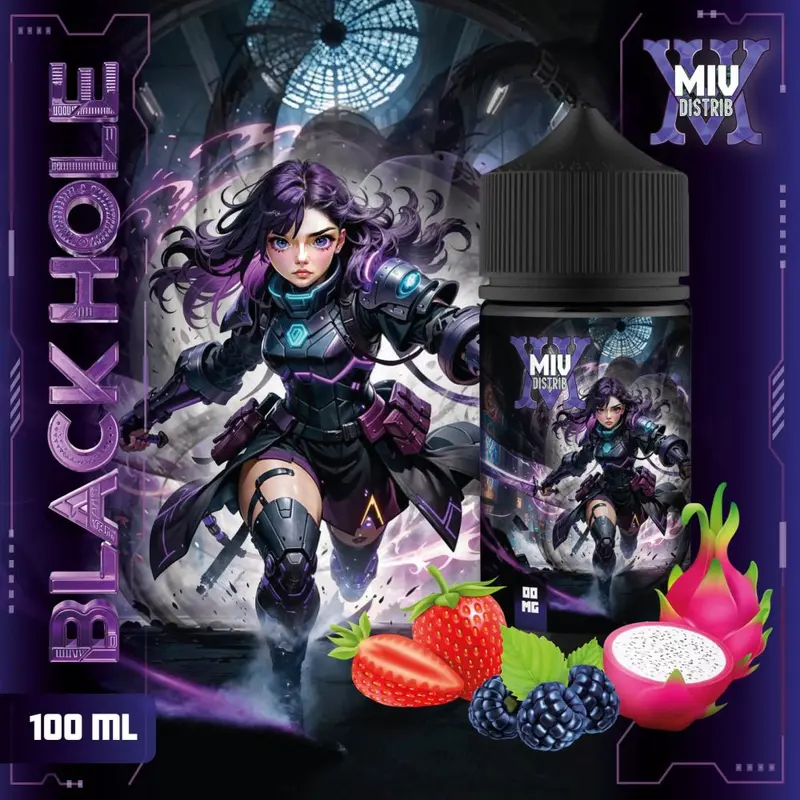 Black Hole 100ml MIV by Made in Vape - Mûre, Fruit du Dragon & Fraise