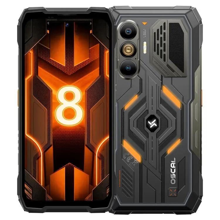 Blackview Oscal Pilot 8 5G Rugged Phone, Night Vision, 12GB+256GB, 6.83 inch Android 16 Qualcomm QCM6690 Octa Core, Network
