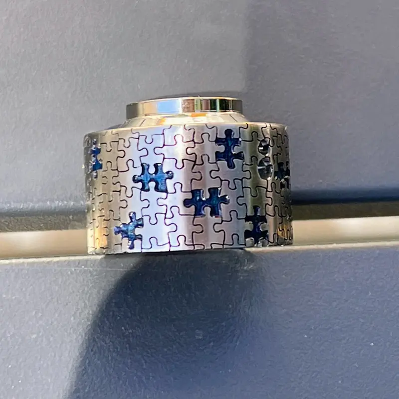 Blue Puzzle Venna Cap Titanium #2BC063