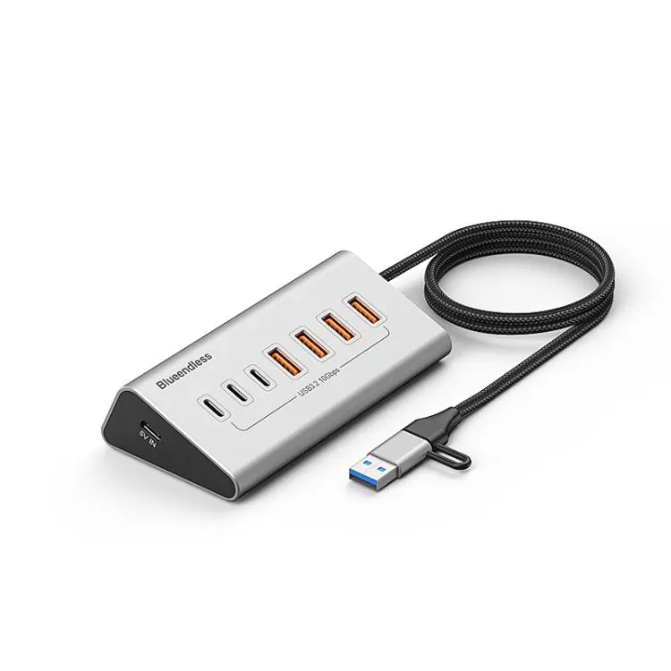 Blueendless Type-C / USB-C 2 in 1 Port Multifunctional HUB Docking Station UK Plug, Specification