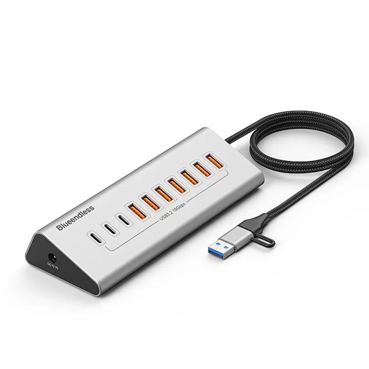 Blueendless Type-C / USB-C 2 in 1 Port Multifunctional HUB Docking Station UK Plug, Specification