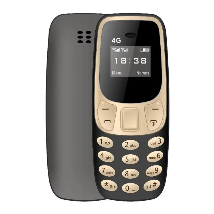 BM10 4G Mini Mobile Phone, 0.66 inch Hands Free Bluetooth Dialer Headphone, MP3 Music, Dual SIM, Network