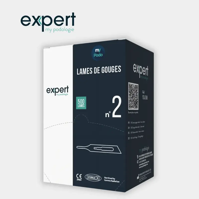 Boîte de 500 lames de gouges N°2 - Expert - My Podologie