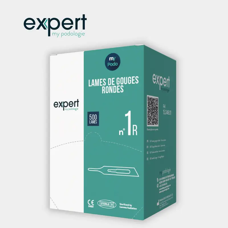 Boîte de 500 lames de gouges rondes - Expert by My Podologie