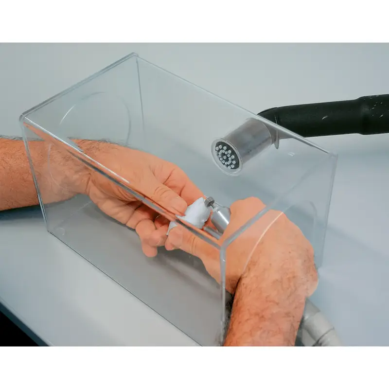 Boîte de protection transparente avec système d'aspiration - Ruck