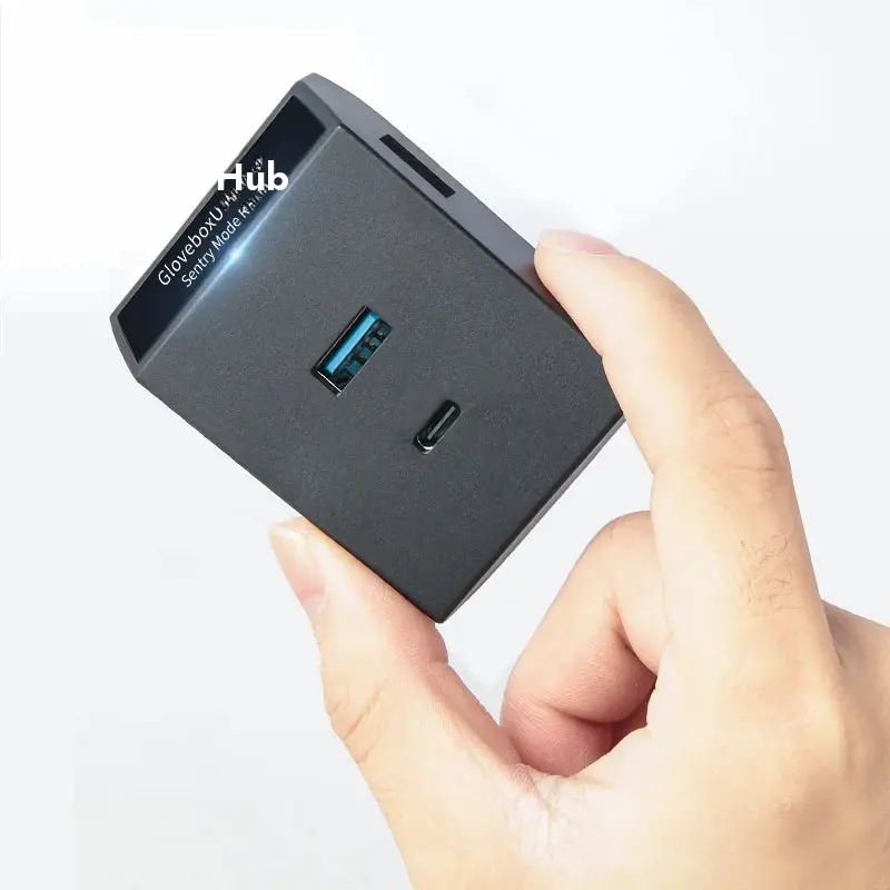 Boitier transfert de data USB pour boite a gant pour Tesla Model 3/Y