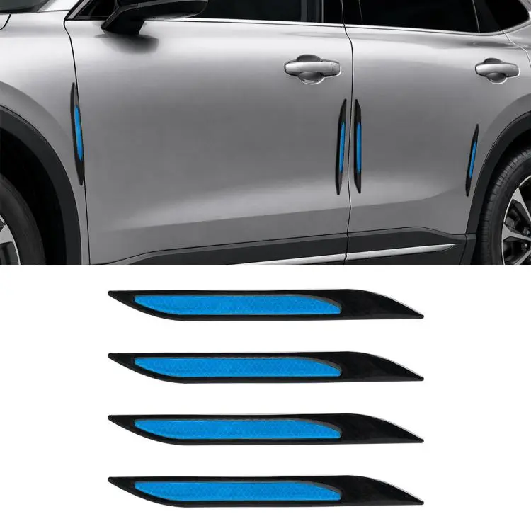 Bonnet Air Flow Vent Fender Sticker for Car Decoration 4 PCS / Set(Blue)