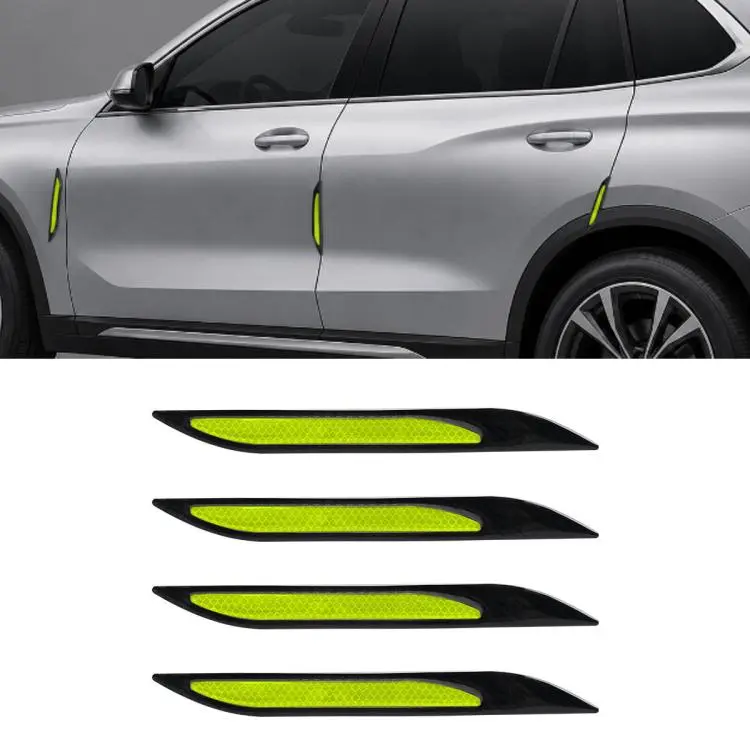 Bonnet Air Flow Vent Fender Sticker for Car Decoration 4 PCS / Set(Green)