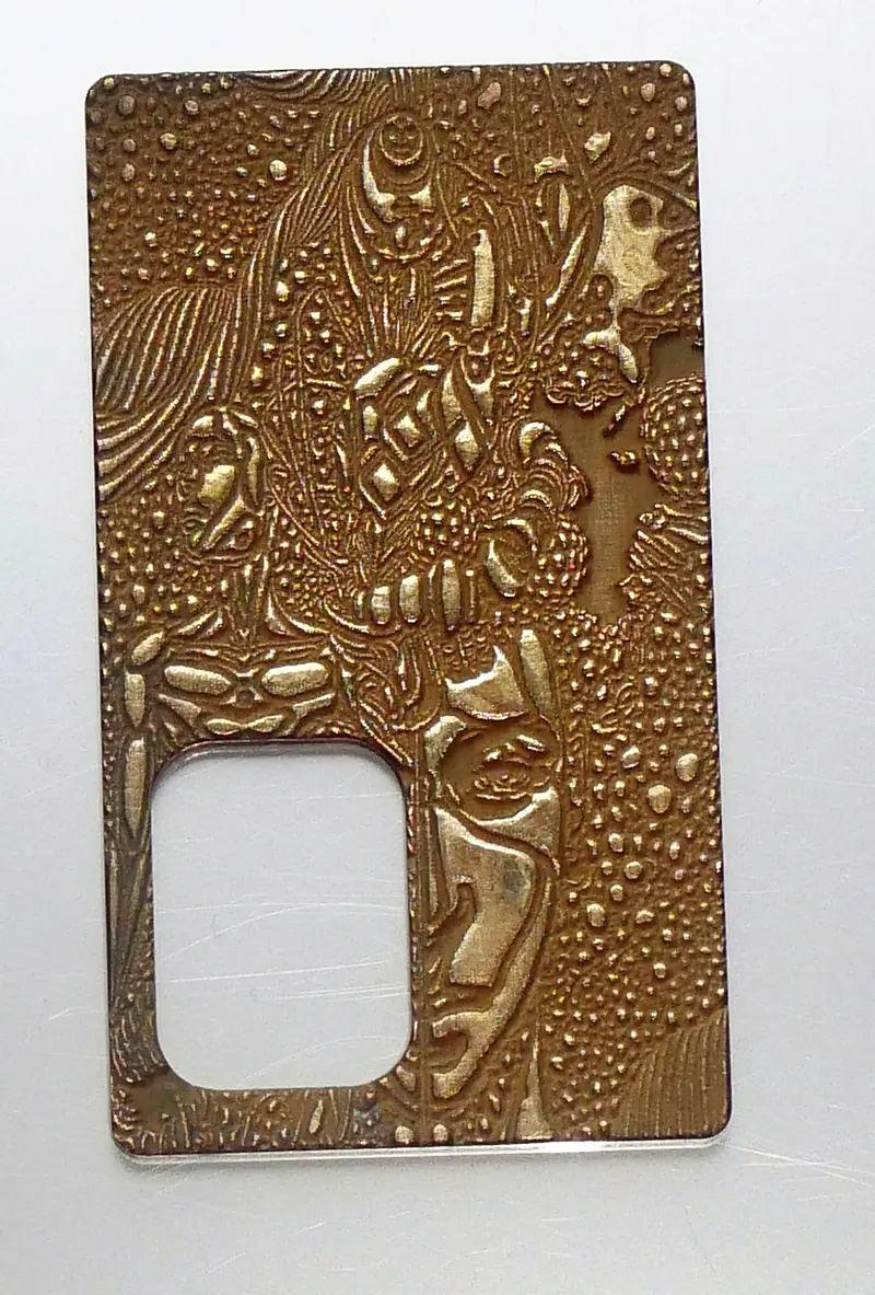 Brass Engraved SvF V4 Mod Panel - Face - Porte gravée en laiton