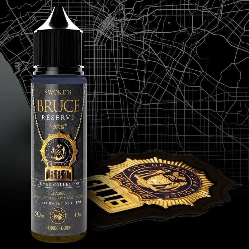 Bruce Reserve 50ml - Swoke - Caramel Vanille Céréales Cappuccino Vieilli en Fût 0mg