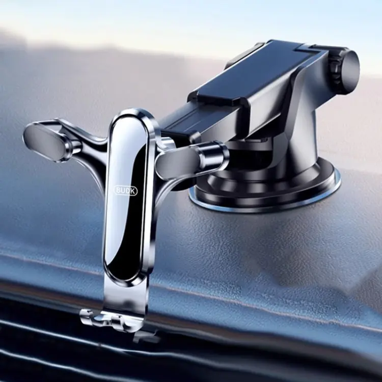 BUDK Triangle Gravity Sensor Car Phone Bracket Car Air Vent Navigation Holder, Model