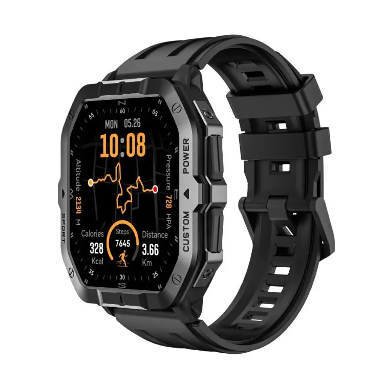 C32Pro 1.75 inch Color Screen BT Calling Smart Watch, Support Health Monitoring / Multiple Sports Modes(Black)