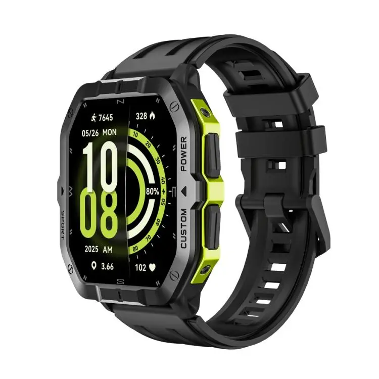 C32Pro 1.75 inch Color Screen BT Calling Smart Watch, Support Health Monitoring / Multiple Sports Modes(Green)