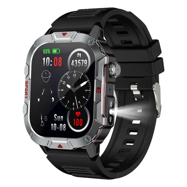C40 Pro 2.19 inch TFT Screen BT Outdoor Sports Smart Watch Support Heart Rate Monitoring(Black)