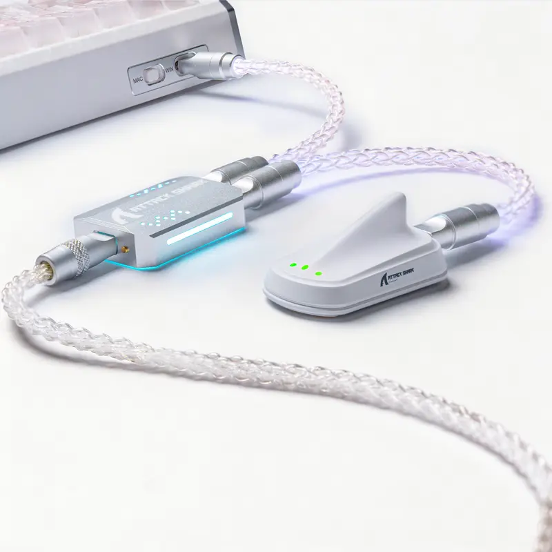 Câble 2-en-1 Type C ATTACK SHARK C07 PRO pour Clavier/Souris Gaming 8KHz