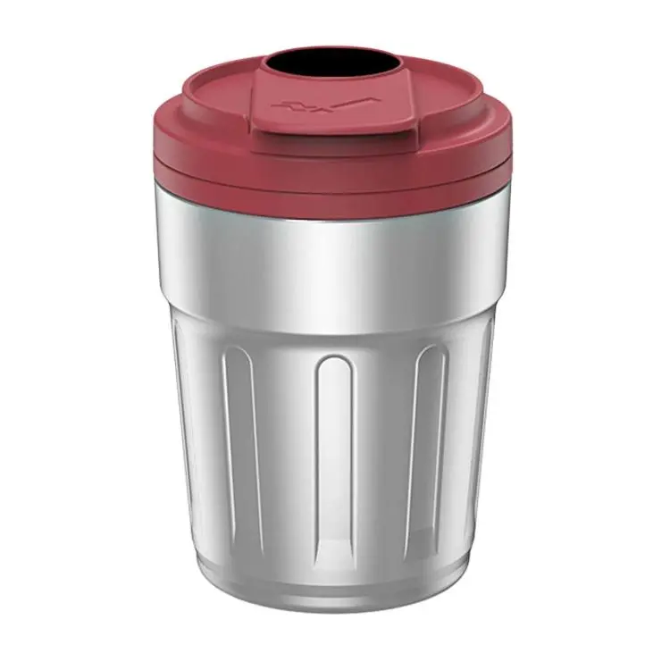 Car Ashtray With Lid & LED Light Metal Fireproof Cigarette Disposal Can For Vehicle(Red)