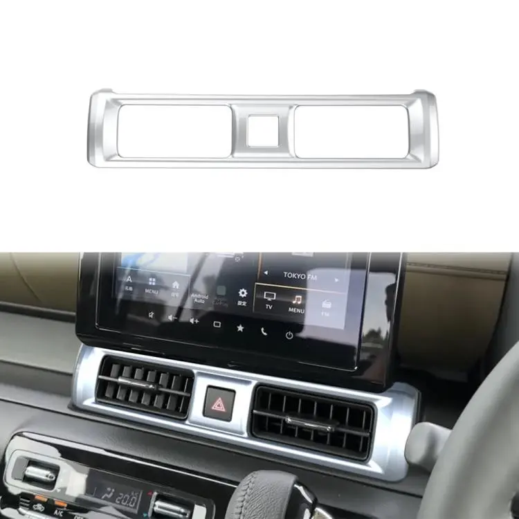 Car Center Console Dashboard Air Vent Trim Stickers for Suzuki Xbee 2025–2026(Matte Silver)