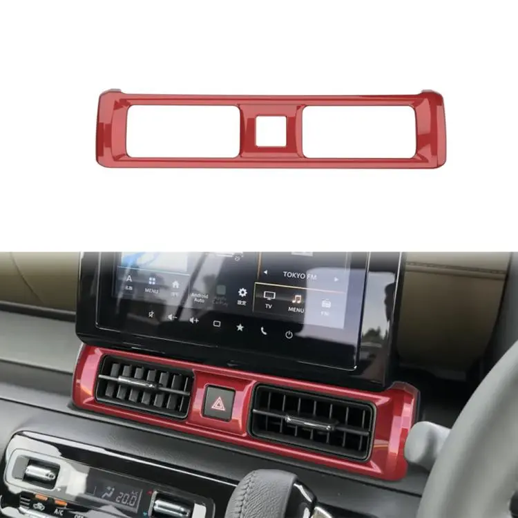 Car Center Console Dashboard Air Vent Trim Stickers for Suzuki Xbee 2025–2026(Transparent Red)