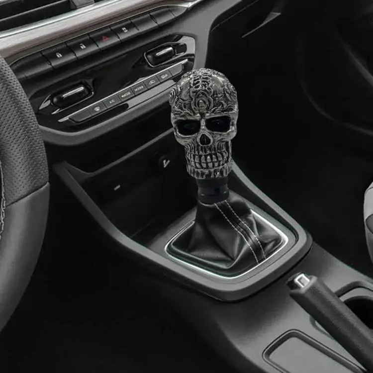 Car Customized Modified Skull Manual Gear Shift Knob(Black)