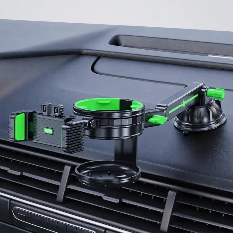 Car Dashboard / Windshield Suction Cup Phone and Water Cup Holder, Type