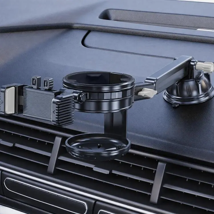 Car Dashboard / Windshield Suction Cup Phone and Water Cup Holder, Type