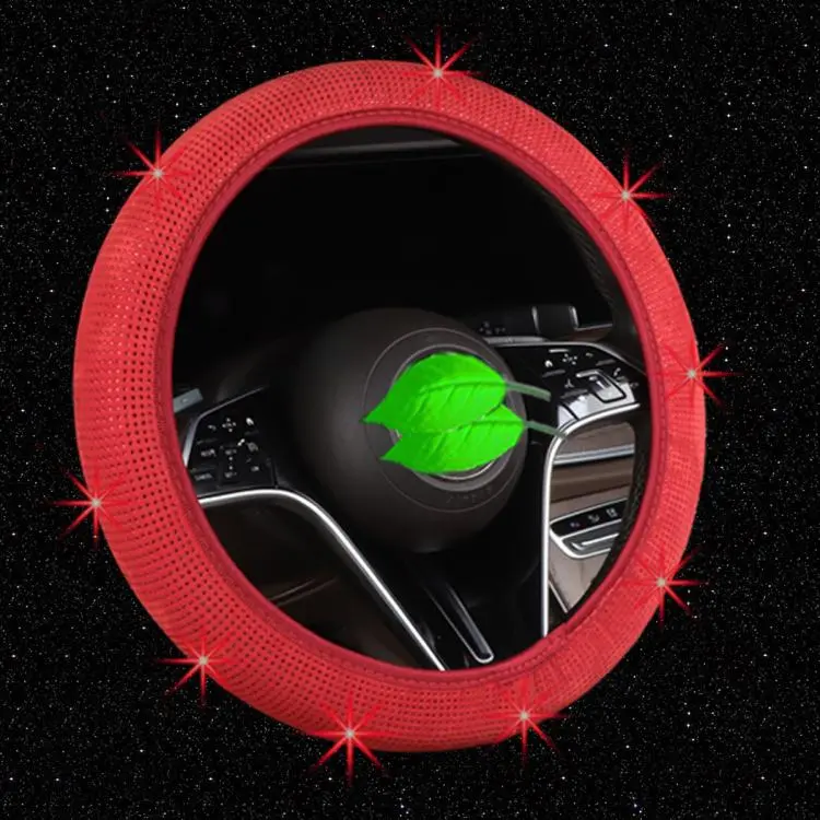 Car Diamond Studded Steering Wheel Cover, Diameter