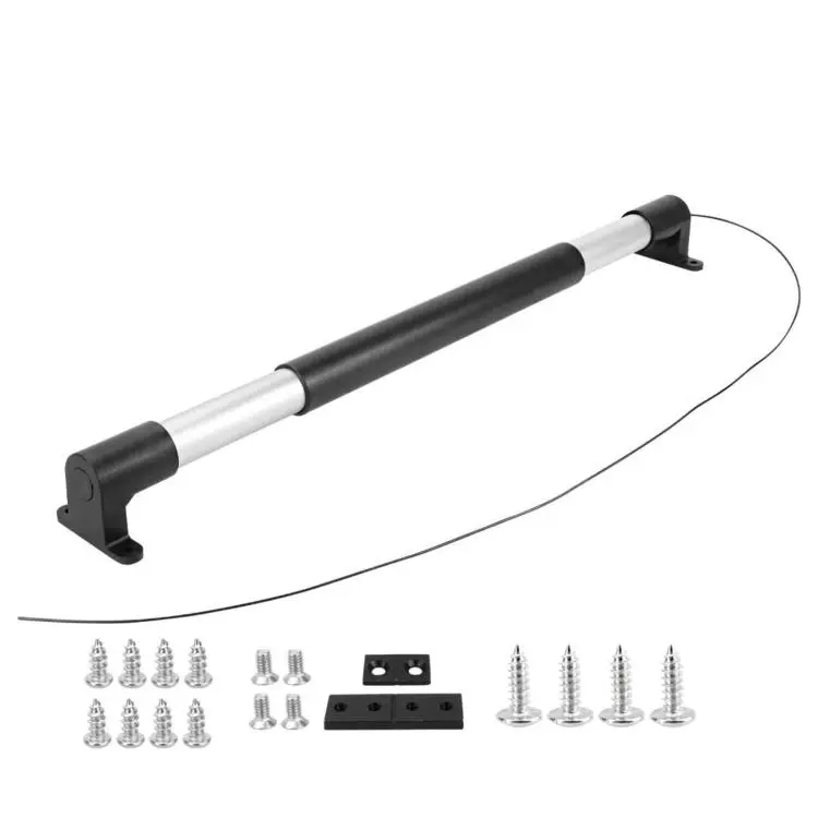 Car Door Handle Round Telescopic Rod With Built-in Spring For Automatic Closing(Silver)