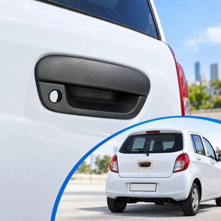 Car Exterior Door Handle For Chevrolet Spark M300 2010-2020 / Beat 2018-2021, 96690048/95964944 FR(Black)