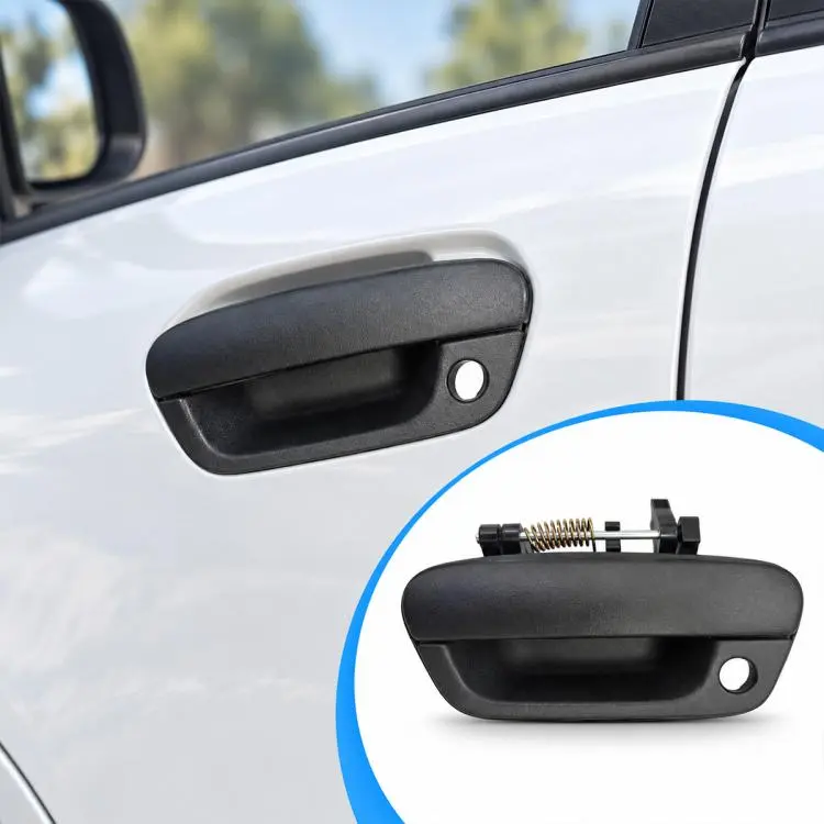 Car Exterior Door Handle For Chevrolet Spark M300 2010-2020 / Beat 2018-2021, 96690049/95964943 FL(Black)