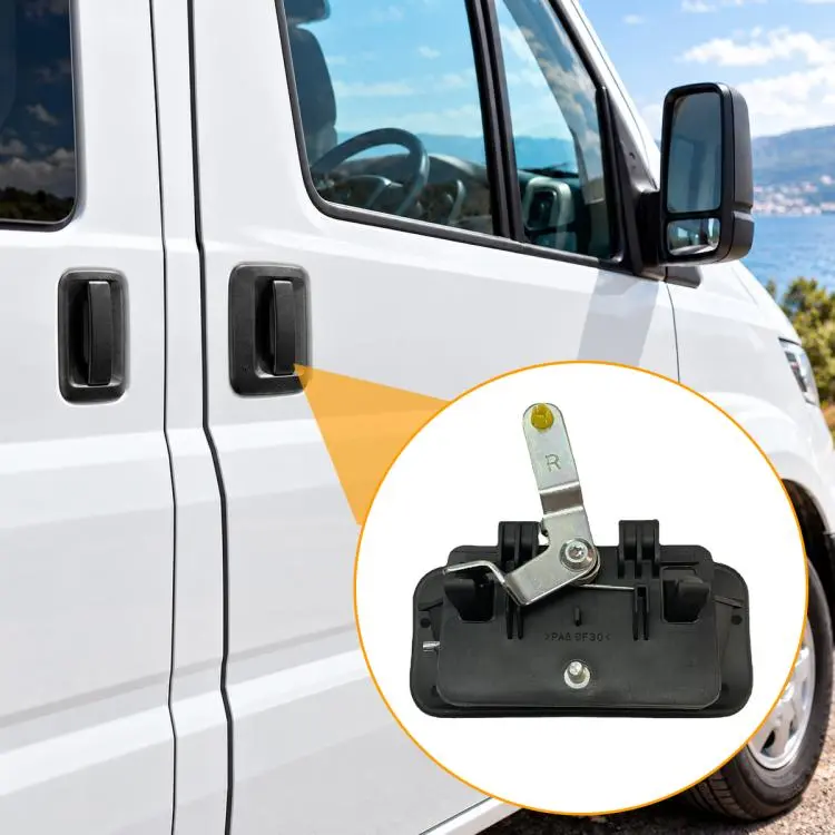 Car Exterior Door Handle for Ford Transit V348 MK6 MK7 2000-2014, Front Right YC15V22400AL FR(Black)