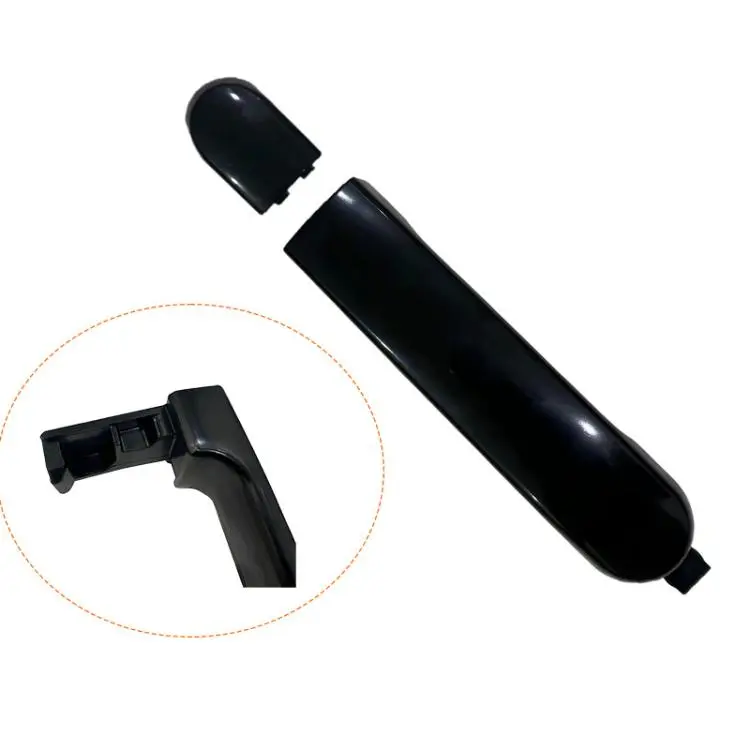 Car Exterior Door Handle for Nissan Versa 2007-2012 / Livina 2007-2013, Center Left 82641-EL12A RL(Black)