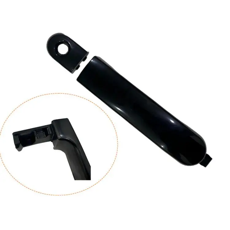 Car Exterior Door Handle for Nissan Versa 2007-2012 / Livina 2007-2013, Front Left 80641-EL12A FL(Black)