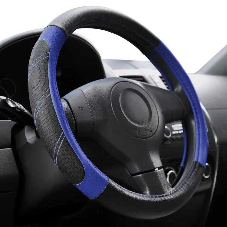 Car Faux Leather Steering Wheel Cover, Diameter