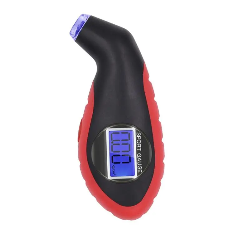 Car High-precision Digital Display Tire Monitoring Gauge Tire Pressure Tool(Black Red)