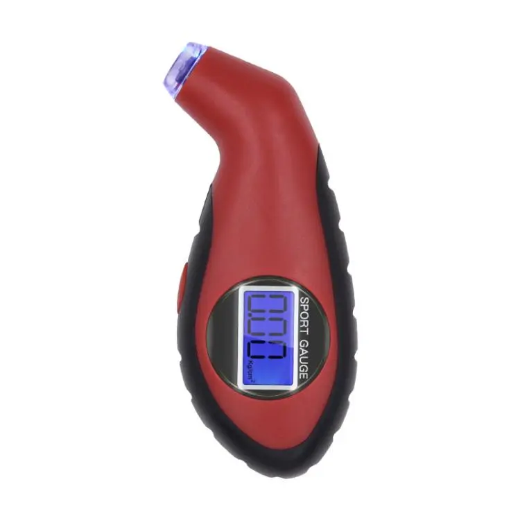 Car High-precision Digital Display Tire Monitoring Gauge Tire Pressure Tool(Red Black)