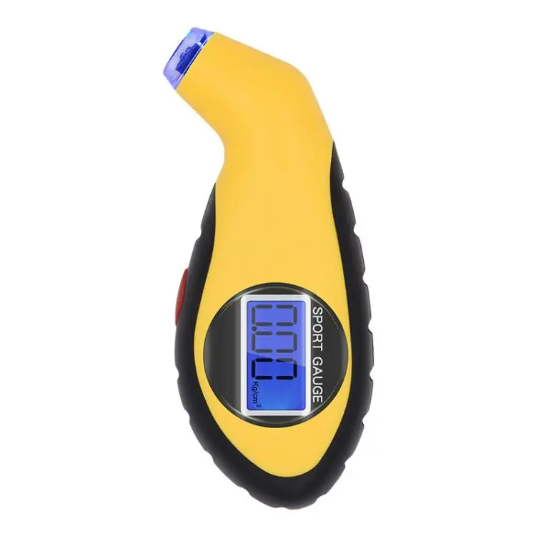 Car High-precision Digital Display Tire Monitoring Gauge Tire Pressure Tool(Yellow Black)
