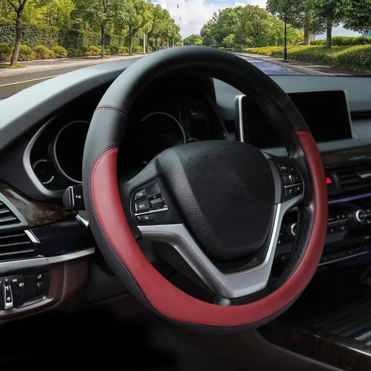 Car Microfiber Leather Steering Wheel Cover, Diameter