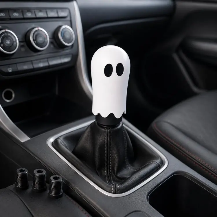 Car Modification Ghost Shift Head Car Decoration(White Resin)