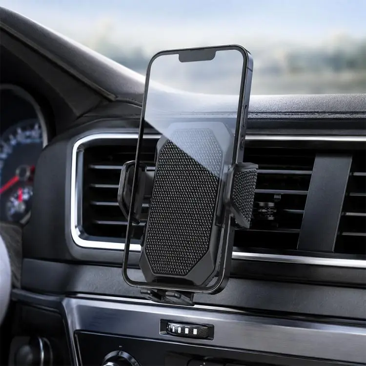 Car Rotating Clip CD Slot Automatic Locking Phone Holder(Black)