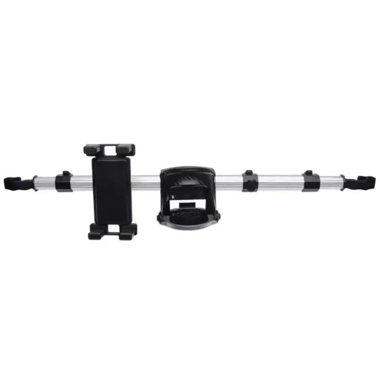 Car Seat Back Aluminum Tube Phone Holder Cup Holder With Hooks(3 in 1)