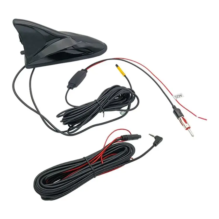Car Shark Fin AHD Camera Radio Antenna Active Receiver(Black)